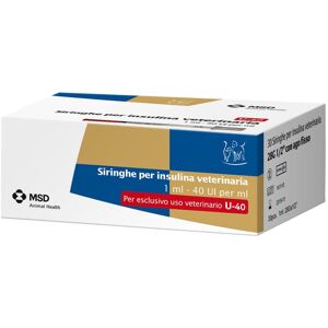 Msd Animal Health Srl Siringa Ins Vet 40ui/ml 30pz 1ml