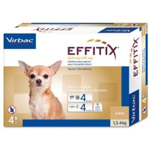 Virbac S.A. (Fr) Effitix*4pip 0,44ml 1,5-4kg