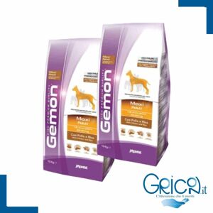 Gemon Cane Maxi Adult con Pollo e Riso 15 Kg - 2+ sacchi