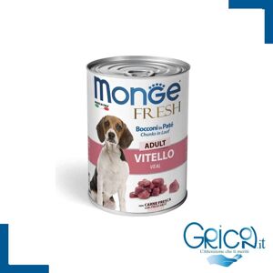 Monge Cane Fresh Bocconi in Paté con Vitello Adult 400 g - 1 pz