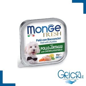 Monge Cane Fresh Paté e Bocconcini con Pollo e Verdure 100 g - 1 pz