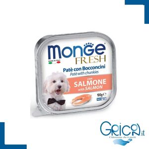 Monge Cane Fresh Paté e Bocconcini con Salmone 100 g - 1 pz