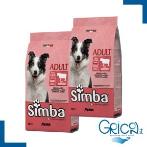 Monge Simba - Cibo per Cane - Crocchette con Manzo - 2+ sacchi