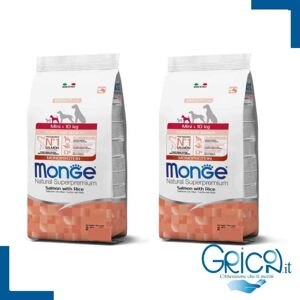 Monge Cane Mini Puppy & Junior Salmone con Riso - 2+ sacchi