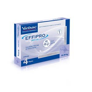 Effipro Spot-on Soluzione 4 Pipette 1,34ml 134mg Cani Da 10 A 20 Kg