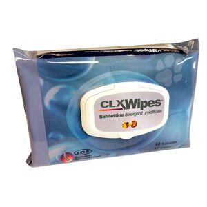 I.c.f. Ind.chimica Fine Clx Wipes Salviettine Detergenti Umidificate Cani E Gatti 40 Pezzi