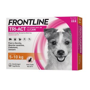 Frontline Tri-act Antiparassitario Cani 5-10 Kg 3 Pipette