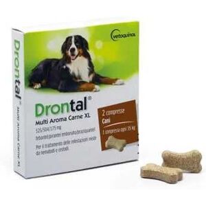 Drontal Multi Aroma Carne Antiparassitario Cani Taglia Xl 2 Compresse