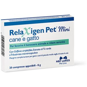 N.B.F. Lanes Relaxigen Pet Mini Integratore Cani Gatti 20 Compresse