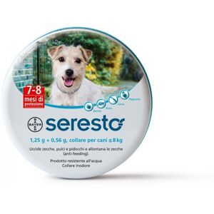 Seresto Cani 1.25+0.56 Gr 1-8kg Collare Antiparassitario Per Cani