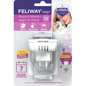 Ceva salute animale spa Feliway Help Gatti Diffusore + Ricarica 1 Pezzo