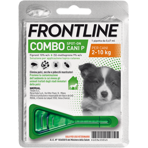 Frontline Combo Spot On Cani 2-10kg 1 Pipetta 0,67ml 67mg+60,3mg