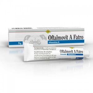 Fatro Spa Oftalmovit A Pomata Dermatologica per Cani e Gatti 5g - Rimedio per Problemi Cutanei