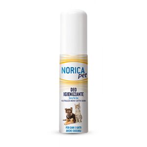 Polifarma Benessere Norica Pet Deo Igienizzante Per Cani e Gatti 100ml - Spray Deodorante per Animali Domestici - Elimina Odori e Igienizza