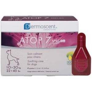 Ldca Sas Atop 7 Spot-On Cani 4 Pipette da 1,2ml 10-20Kg - Trattamento per Cani Contro le Pulci e le Zecche