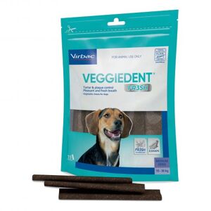Virbac Srl Veggiedent Fr3sh M Per Cani 15 Stick - Snack Dentale per l'Igiene Orale del Tuo Cane