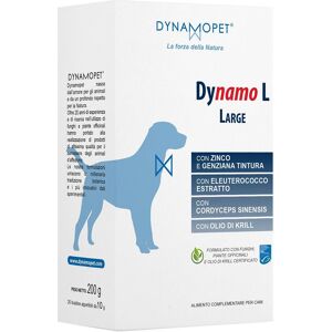 Dynamopet Srl Dynamo L Large 20 Bustine da 10g - Integratore Alimentare per Cani di Taglia Grande