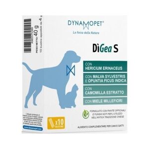 Dynamopet Srl Digea Small Integratore per Cani e Gatti 10 Bustine da 4g - Supporto Digestivo Naturale