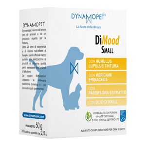 Dynamopet Srl Dìmood Large Alimento Complementare Per Cani e Gatti 20 Bustine da 10g - Stress e Ansia sotto Controllo
