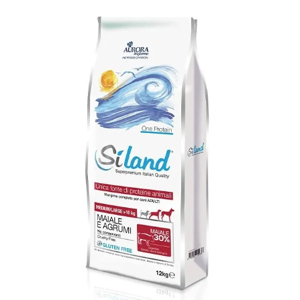 Aurora Biofarma Srl Siland - Diet Alimento per Cani Adulti Medium/Large Maiale e Agrumi 12kg - Nutrizione Equilibrata