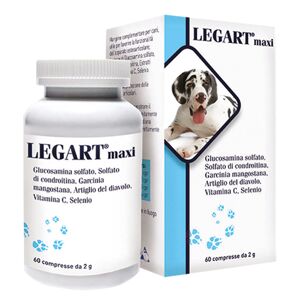 Aurora Biofarma Vet Legart Maxi - Mangime Complementare per Cani - 60 Compresse - Supporto Osteoarticolare