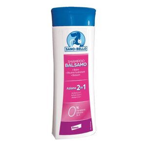 Elanco Bayer Vet Sano e Bello Shampoo per Cani Balsamo Azione 2 in 1 250ml - Cura e Idratazione del Mantello Canino