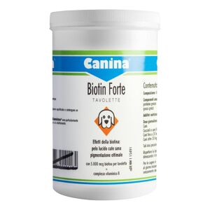 Canina Pharma Gmbh Biotin Forte 60 Tavolette - Integratore per Pelo Lucido e Cute Sana