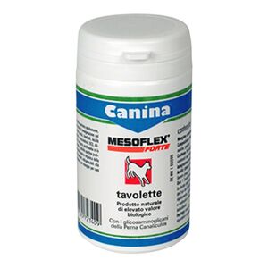 Canina Pharma Gmbh Mesoflex Forte 60 Tavolette per Articolazioni e Ossa per Cani - Integratore di Alta Qualità per la Salute Articolare