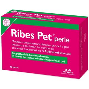 N.B.F. Lanes Srl Ribes Pet Mangime Complementare per Cani e Gatti 30 Perle - Integratore Naturale