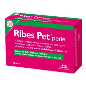 N.B.F. Lanes Srl Ribes Pet Mangime Complementare per Cani e Gatti 30 Perle - Integratore Naturale