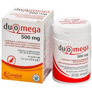 Candioli Veterinari Duomega Mangime Complementare per Cani di Piccola Taglia - 30 Capsule da 500mg Omega-3