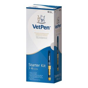 Msd Animal Health Vetpen Starter Kit Penna Insulina Veterinaria 16Ui - Kit Completo per Somministrazione Insulina - 16 Unità - Cani e Gatti