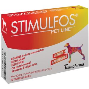 Teknofarma Srl Stimulfos Pet Line - Integratore per Cani - 30 Compresse