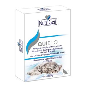 Nutrigen Italia Srl Quieto Gatto 10 compresse - Integratore Calmante per Gatti