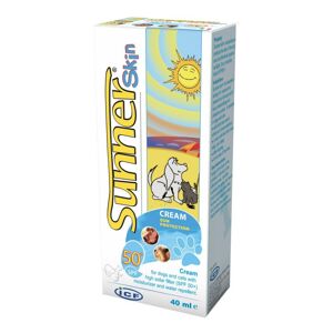 Nextmune Italy Srl Sunnerskin Protezione Solare Cani e Gatti 40ml - Crema Solare per Animali Domestici - Schermo Solare per Cani e Gatti