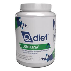 Q Vet Srl Q Diet Compensa Polvere Alimento Complementare Minerale per Cani e Gatti 1000g