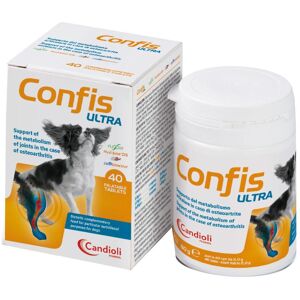 Candioli Veterinari Confis Ultra Integratore per Osteoartrite dei Cani 40 Compresse - Supporto Articolare Avanzato per Cani