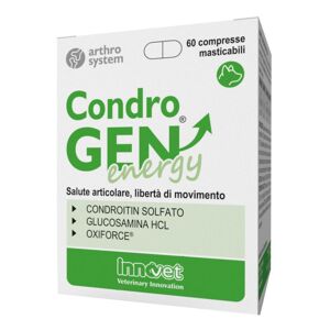 Innovet Italia Condrogen Energy Mangime Complementare per la Salute Articolare 60 Compresse Masticabili - Integratore per Cani e Gatti