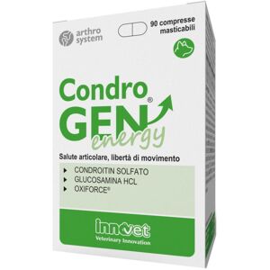 Innovet Italia Condrogen Energy Mangime Complementare per la Salute Articolare 90 Compresse Masticabili - Integratore per Cani e Gatti