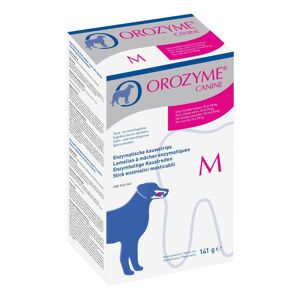 Ecuphar Italia Srl Orozyme Canine Mangime Complementare per Cani Taglia Media 141g - Integratore per Igiene Orale e Salute Dentale