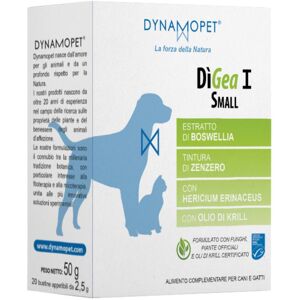 Dynamopet Srl Digea I Small Integratore per Cani e Gatti 20 Bustine da 2,5g - Supporto Immunitario e Benessere Generale