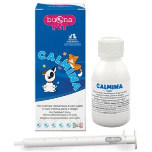 Buona Spa Societa' Benefit Buona Pet Calmina Alimento complementare per Cani e Gatti 60g - Stress, Paura e Disagio