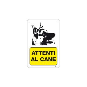 Leroy Merlin Cartello segnaletico Attenzione ai cani polipropilene 20 x 30 cm