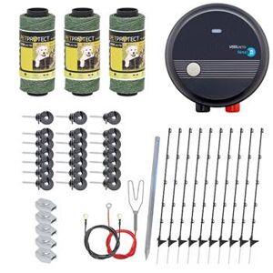 Set completo VOSS.pet per recinto elettrico per cani e gatti, con elettrificatore da 230 V