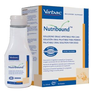 VET PARAF Virbac Nutribound Soluzione Orale Appetibile Per Cani 3 Flaconi X 150 Ml