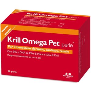 NBF LANES VET N.B.F. Lanes  Animali Domestici Krill Omega Pet Mangime Cani Gatti 60 Perle