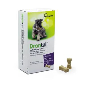Drontal Multi Aroma Carne Per Cani Fino A 10 Kg 24 Compresse