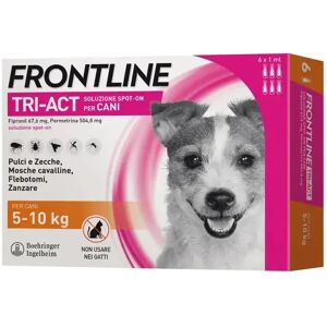 Frontline Tri-Act Soluzione Spot-On Cani 5-10 kg 6 Pipette Monodose