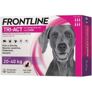 Frontline Tri-Act Soluzione Spot-On Cani 20-40 kg 6 Pipette Monodose