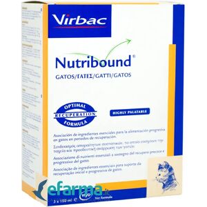 VIRBAC Nutribound Gatti Integratore Convalescenza 3 Flaconi da 150 ml